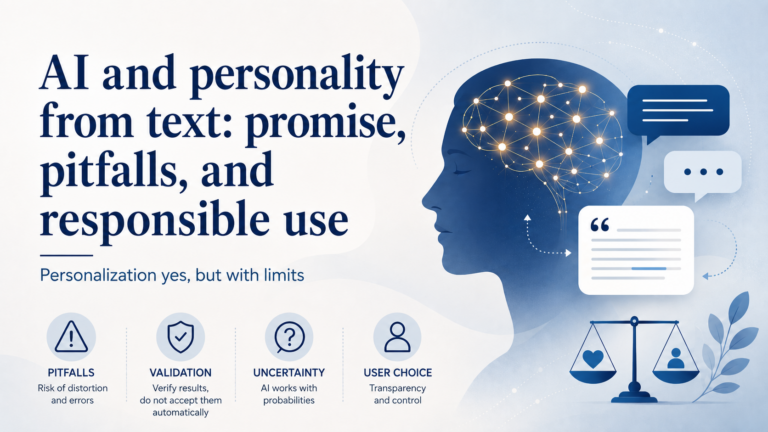 Can AI Infer Personality from Text? Only If We Are Very Careful